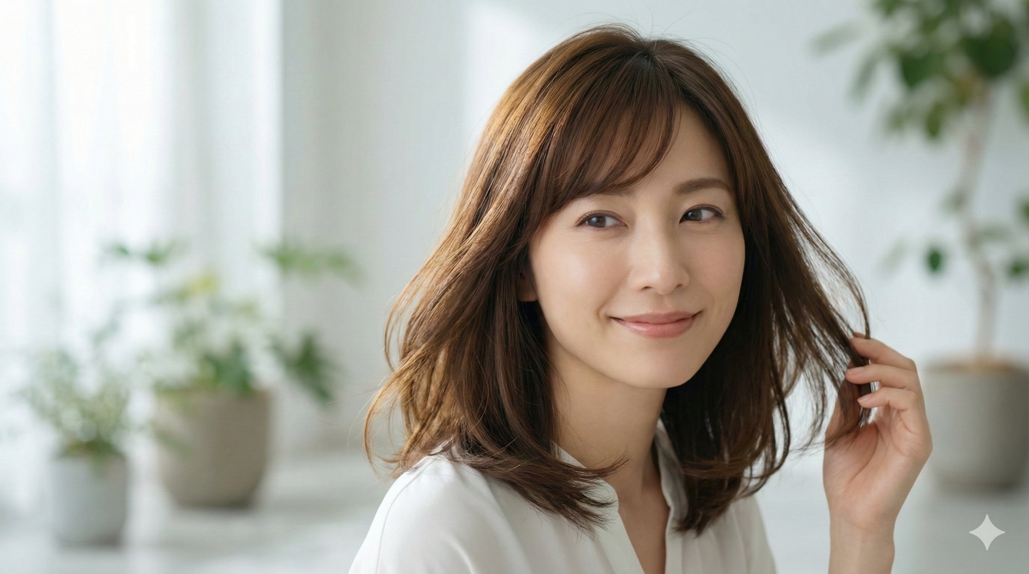 美しい髪の女性